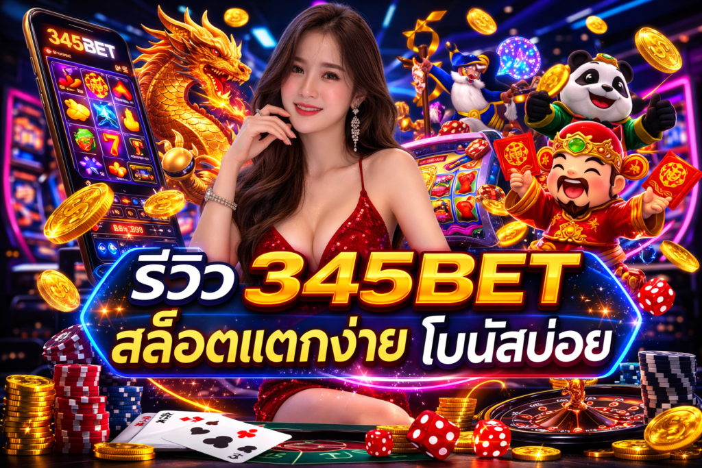 รีวิว 345BET สล็อตแตกง่าย โบนัสแตกบ่อย